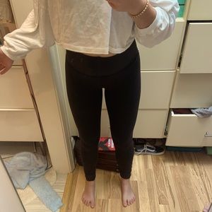 lululemon wunder under size 4 black leggings!